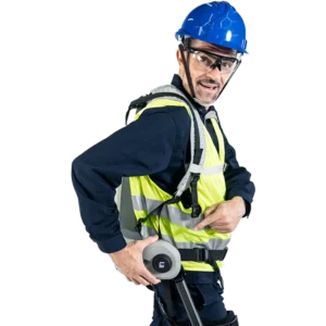 Exoskeleton for Industrial Lifting of Weights with Energy Storage